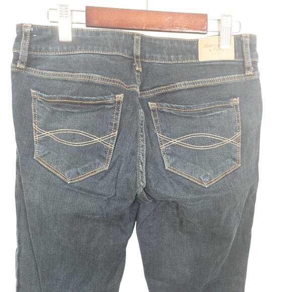 Bundle of Abercrombie Denim SZ 27 Light Wash and Dark Wash Jeans Skinny Leg Low - Picture 14 of 14